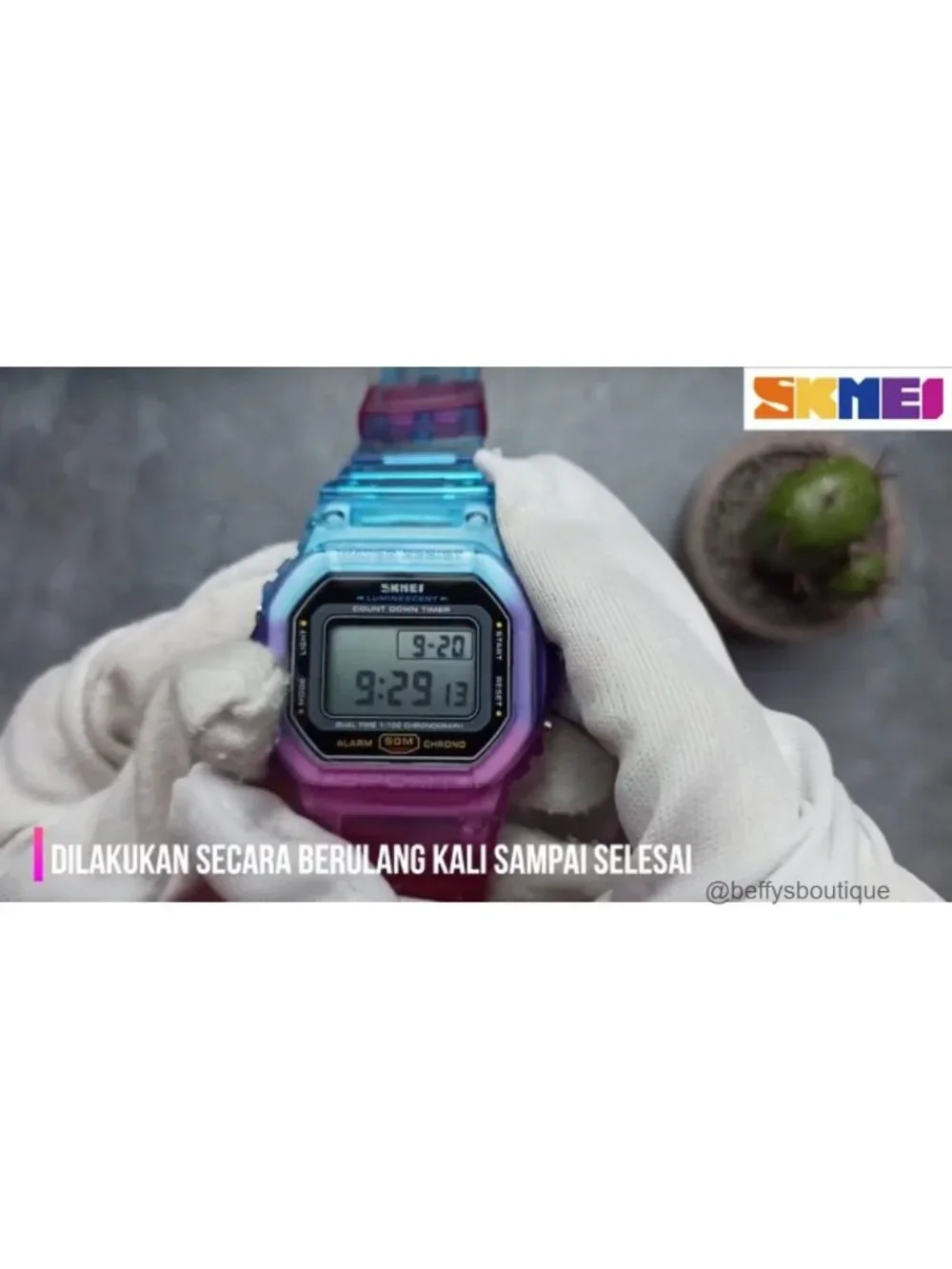 Women's Digital Sports Watch Waterproof Silicone Strap Casual Wrist Watch